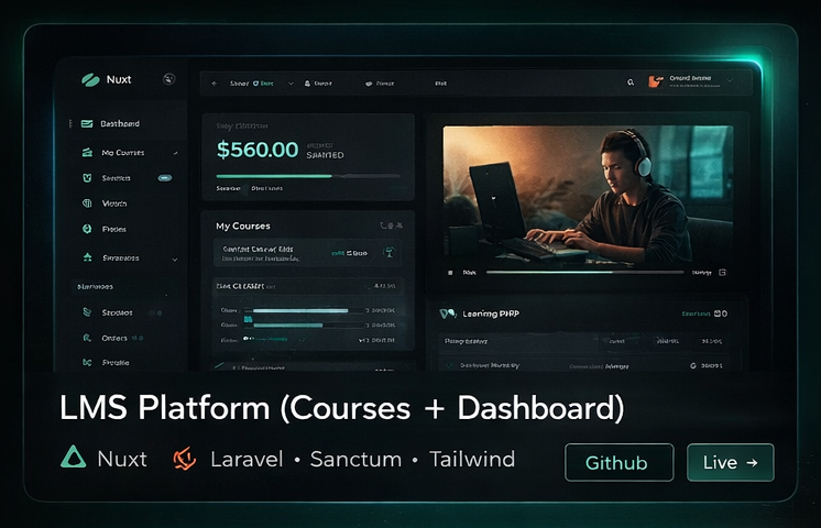 LMS Platform (Courses + Dashboard)